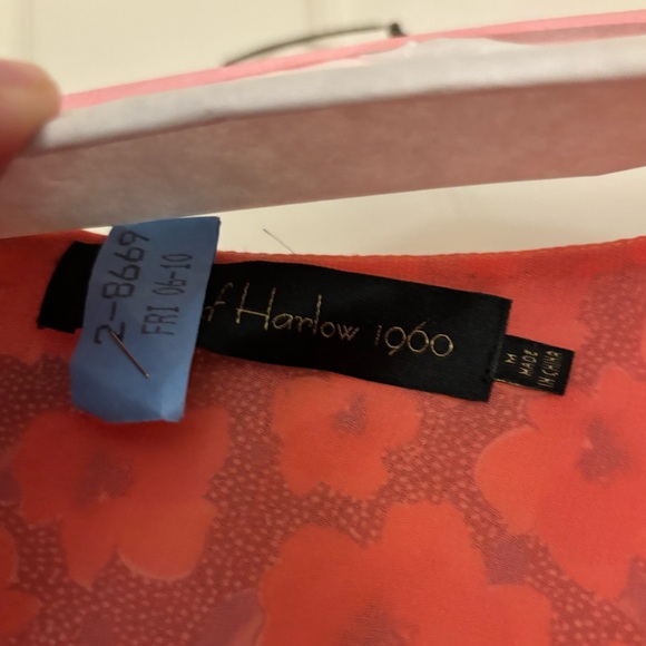 House of Harlow 1960 Red Floral Mini Dress (Size M) - Picture 4 of 4